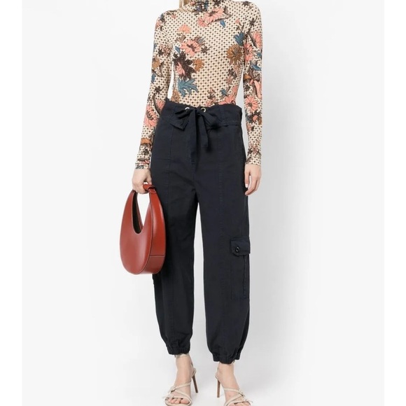 Ulla Johnson "Alden" Pants Noir Size 10 - Picture 2 of 10